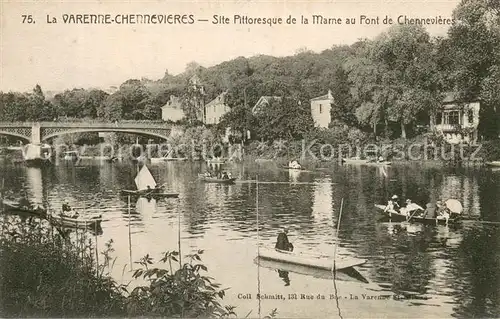 AK / Ansichtskarte La_Varenne Chennevieres Marne au Pont La_Varenne Chennevieres