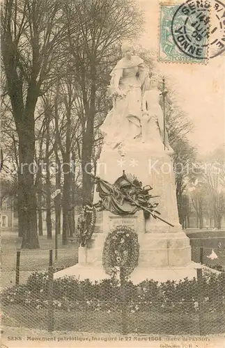 AK / Ansichtskarte Sens_89 Monument patriotique 
