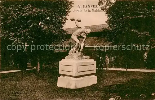 AK / Ansichtskarte Vanves Jardin de la Mairie Vanves