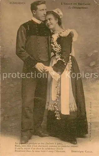 AK / Ansichtskarte Rosporden L`Amour en Bretagne Rosporden