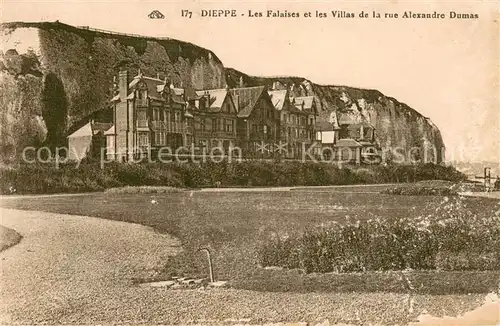 AK / Ansichtskarte Dieppe_76 Les Falaises et les Villas Rue Alexandre Dumas 