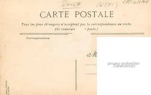 AK / Ansichtskarte Rouen Caserne Rouen