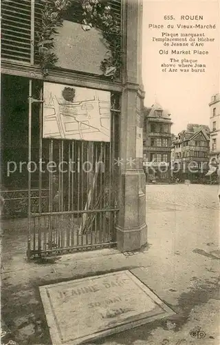 AK / Ansichtskarte Rouen Place du Vieux Marche Rouen