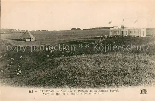 AK / Ansichtskarte Etretat Plateau de la Falaise d`Aval Etretat