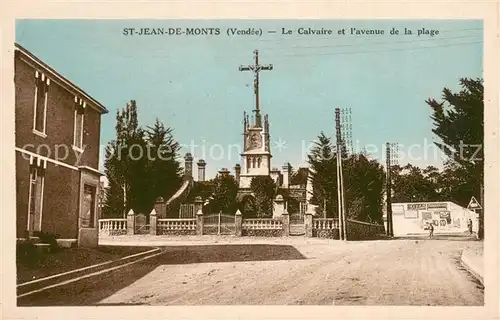 AK / Ansichtskarte St_Jean_de_Monts Calvaire et l`avenue de la Plage 
