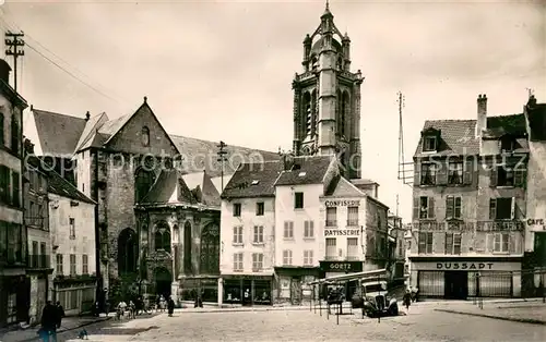 AK / Ansichtskarte Pontoise_Val d_Oise Eglise St Maclou et la Place du Grand Martroy 