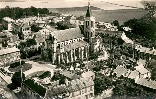 AK / Ansichtskarte Gonesse Eglise et lHopital vue aerienne Gonesse