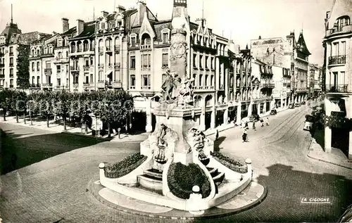 AK / Ansichtskarte Reims_51 Place Drouet dErlon et Fontaine Sube 