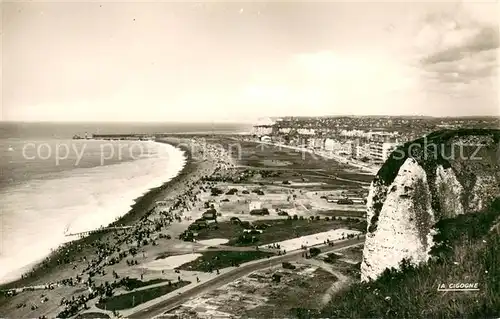 AK / Ansichtskarte Dieppe_76 Vue de la plage du haut des falaises 