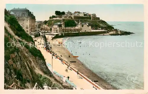 AK / Ansichtskarte Granville_Manche La Digue La plage et le Casino  Granville_Manche