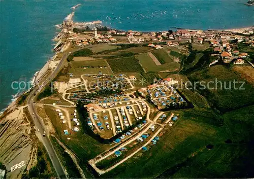 AK / Ansichtskarte Saint Jean de Luz Le Camping Juantcho et la baie de St Jean de Luz Vue aerienne Saint Jean de Luz