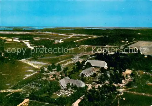 AK / Ansichtskarte Schneverdingen Schaeferhof Gasthof Pension Fliegeraufnahme Schneverdingen
