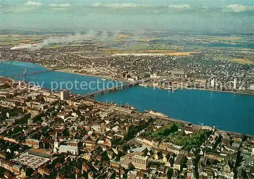 AK / Ansichtskarte Aalborg Hafenansicht Fliegeraufnahme Aalborg