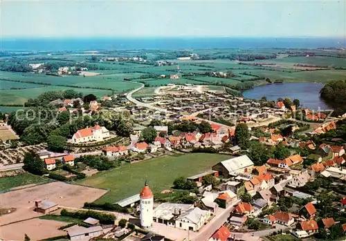 AK / Ansichtskarte Nordborg Rutebilkiosken Fliegeraufnahme Nordborg