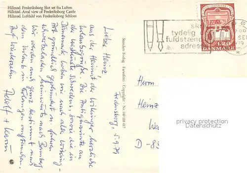 AK / Ansichtskarte Hillerod Frederiksborg Slot set fra Luften Hillerod