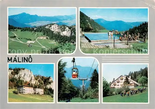 AK / Ansichtskarte Velka_Fatra Malino pri Ruzomberku Hotel Malina Panorama Schwimmbad Seilbahn Velka Fatra