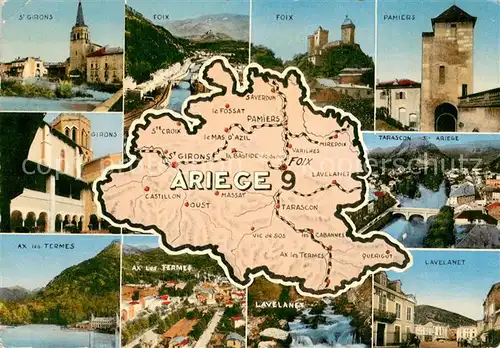AK / Ansichtskarte Saint Girons_Ariege Foix Pamiers Tarascon Ax les Termes Lavelanet Saint Girons Ariege