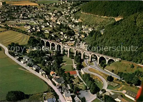 AK / Ansichtskarte Willingen_Sauerland Fliegeraufnahme mit Viadukt Willingen_Sauerland