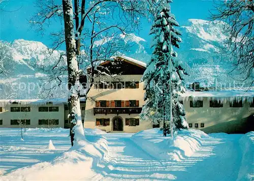 AK / Ansichtskarte Schoenau_Berchtesgaden Eisenbahner Erholungsheim Haus Hubertus Schoenau Berchtesgaden