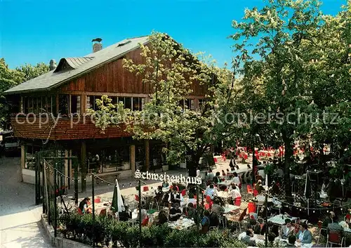 AK / Ansichtskarte Wien Biergarten Restaurant Schweizerhaus Wien