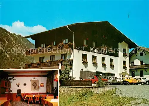 AK / Ansichtskarte Rinnen_Tirol Rotlech Hof Gaststube Rinnen Tirol