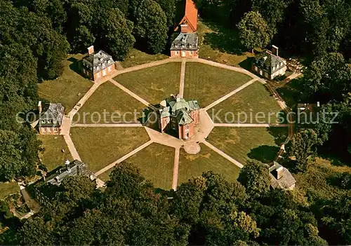 AK / Ansichtskarte Soegel Kurfuerstliches Jagdschloss Clemenswerth Fliegeraufnahme Soegel