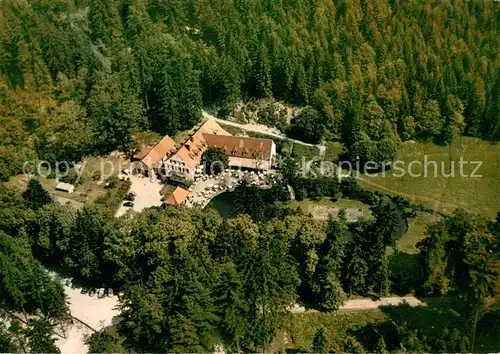 AK / Ansichtskarte Horn Bad_Meinberg Waldhotel Pension Silbermuehle Fliegeraufnahme Horn Bad_Meinberg