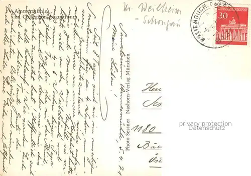 AK / Ansichtskarte Rottenbuch_Oberbayern Ammermuehle im Collegium Augustinum Rottenbuch Oberbayern