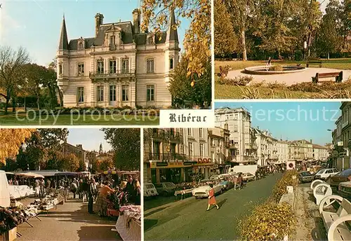 AK / Ansichtskarte Riberac Mairie Jardin Public Marche Place Nationale Riberac