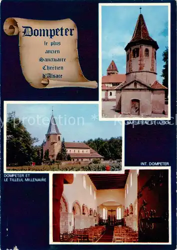 AK / Ansichtskarte Avolsheim Eglise Saint Pierre du Dompeter VIIe et Xe siecles Interieur Baptistere Saint Ulrich Xe siecle Avolsheim