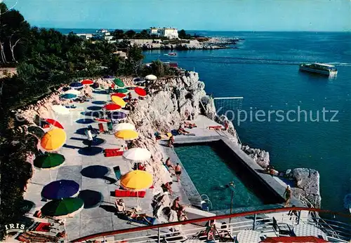 AK / Ansichtskarte Juan les Pins Eden Roc La Piscine et la Pointe de l Ilette Juan les Pins