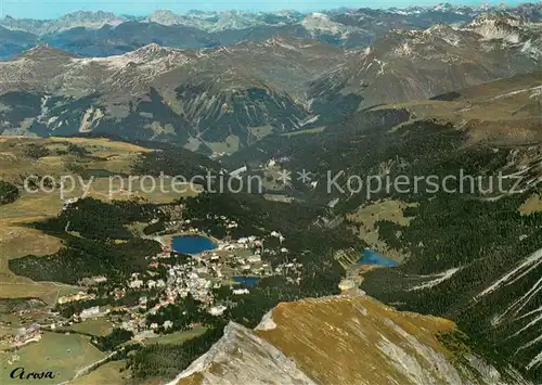 AK / Ansichtskarte Arosa_GR Fliegeraufnahme Arosa_GR
