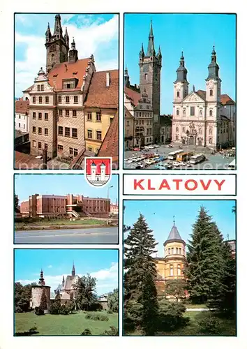 AK / Ansichtskarte Klatovy_Klattau Okresni mesto baroknich pamatek Skolstvim a pestovanim karafiatu V soucasnosti stredisko 