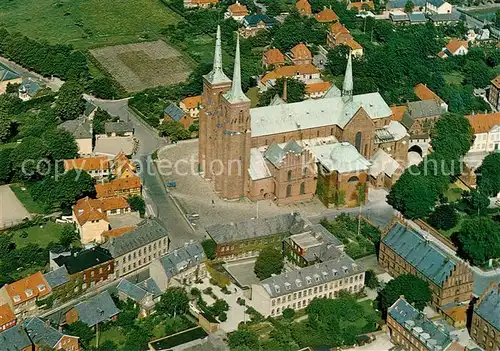 AK / Ansichtskarte Roskilde Dom Fliegeraufnahme Roskilde