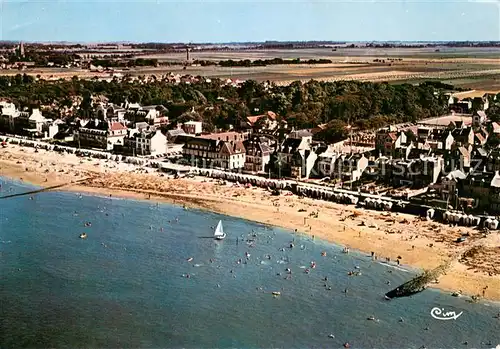 AK / Ansichtskarte Saint Aubin sur Mer_Calvados Vue generale aerienne Saint Aubin sur Mer