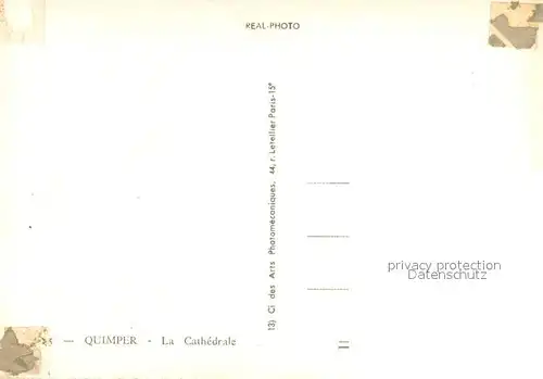AK / Ansichtskarte Quimper La Cathedrale Quimper