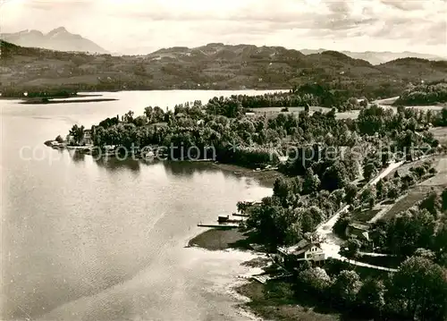 AK / Ansichtskarte Saint Alban de Montbel Le Lac dAiguebelette Hotel St Alban Plage Vue aerienne Saint Alban de Montbel