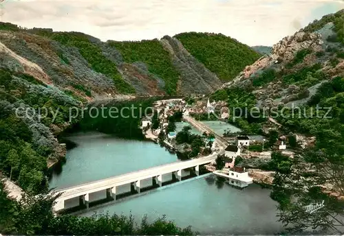 AK / Ansichtskarte Spontour_Soursac Vue generale le pont Spontour Soursac