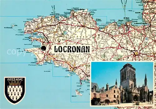 AK / Ansichtskarte Locronan doit son nom a Ronan saint breton tres venere bien que simple ermite Locronan