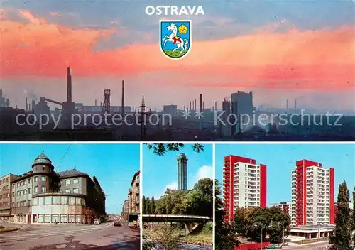 AK / Ansichtskarte Ostrava_Maehrisch_Ostrau Krajske mesto je vyznacnym prumyslovym i kulturnim centrem 