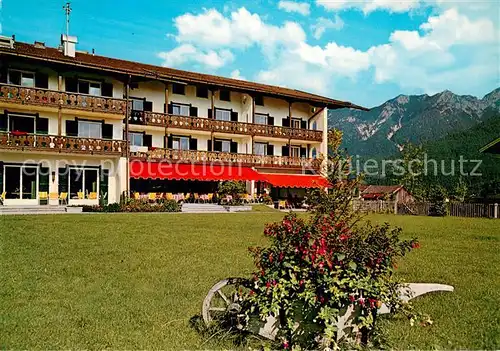 AK / Ansichtskarte Wallgau Parkhotel Post Wallgau