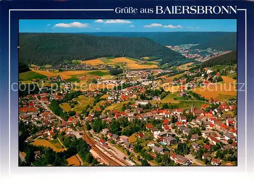 AK / Ansichtskarte Baiersbronn_Schwarzwald Fliegeraufnahme Baiersbronn Schwarzwald