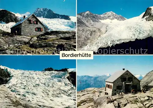 AK / Ansichtskarte Bordierhuette und Riedgletscher  Bordierhuette