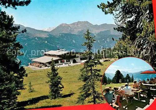 AK / Ansichtskarte Rohrberg_Tirol Bergrestaurant Rosenalm Fernsicht Alpenpanorama Rohrberg Tirol