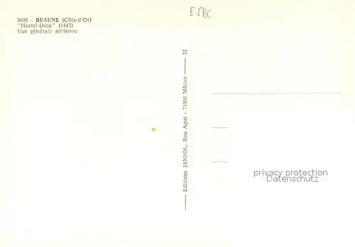 AK / Ansichtskarte Beaune_21 Hostel Dieu vue aerienne 