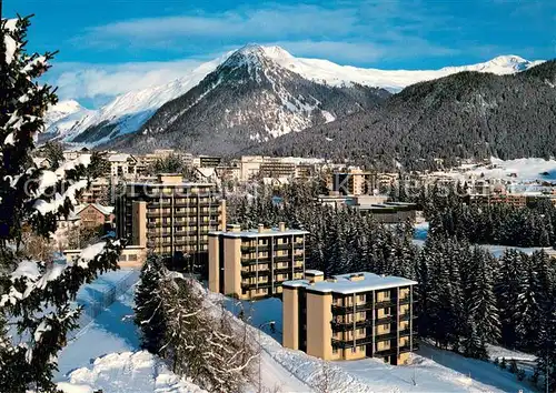 AK / Ansichtskarte Davos_Platz_GR Apart Hotel Allod Park Winterpanorama Davos_Platz_GR