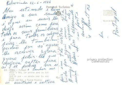 AK / Ansichtskarte Viseu Noite e dia Viseu