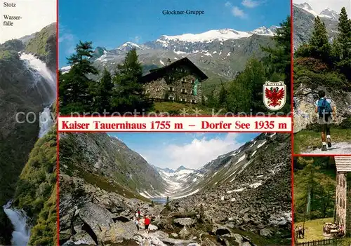 AK / Ansichtskarte Kals_Grossglockner Durch das Dorfertal zum Kalser Tauernhaus Wasserfaelle Bergwandern Kals Grossglockner