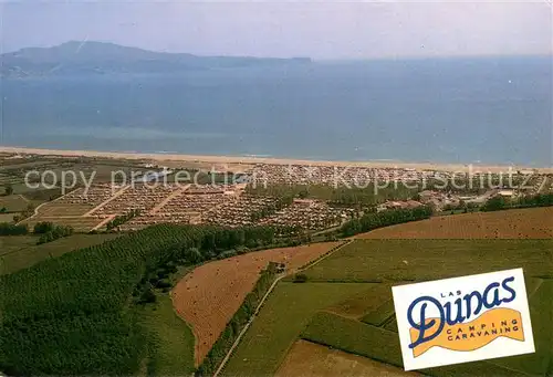 AK / Ansichtskarte Sant_Pere_Pescador Camping Las Dunas Fliegeraufnahme Sant_Pere_Pescador