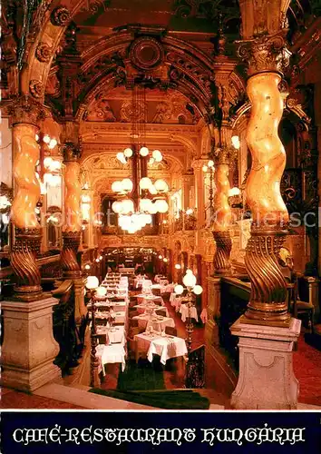 AK / Ansichtskarte Budapest Cafe Restaurant Hungaria Budapest